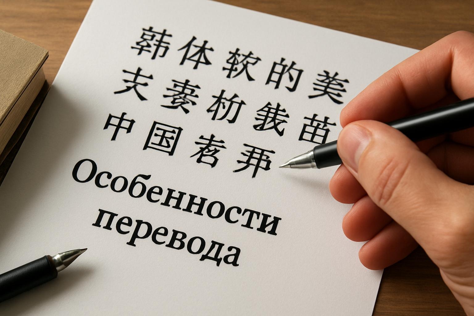 Особенности перевода с китайского на русский: что важно учитывать и как работать без потерь смысла